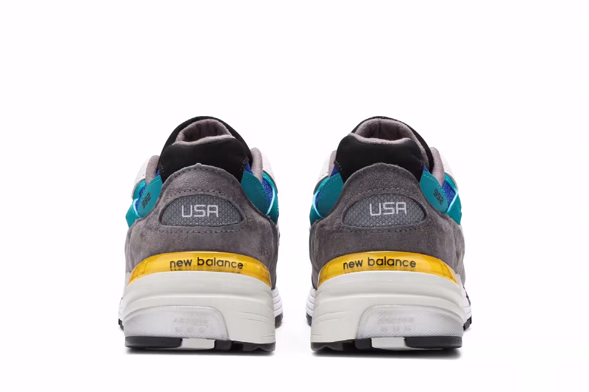 New Balance 992 Made in USA Colorblock, view 7