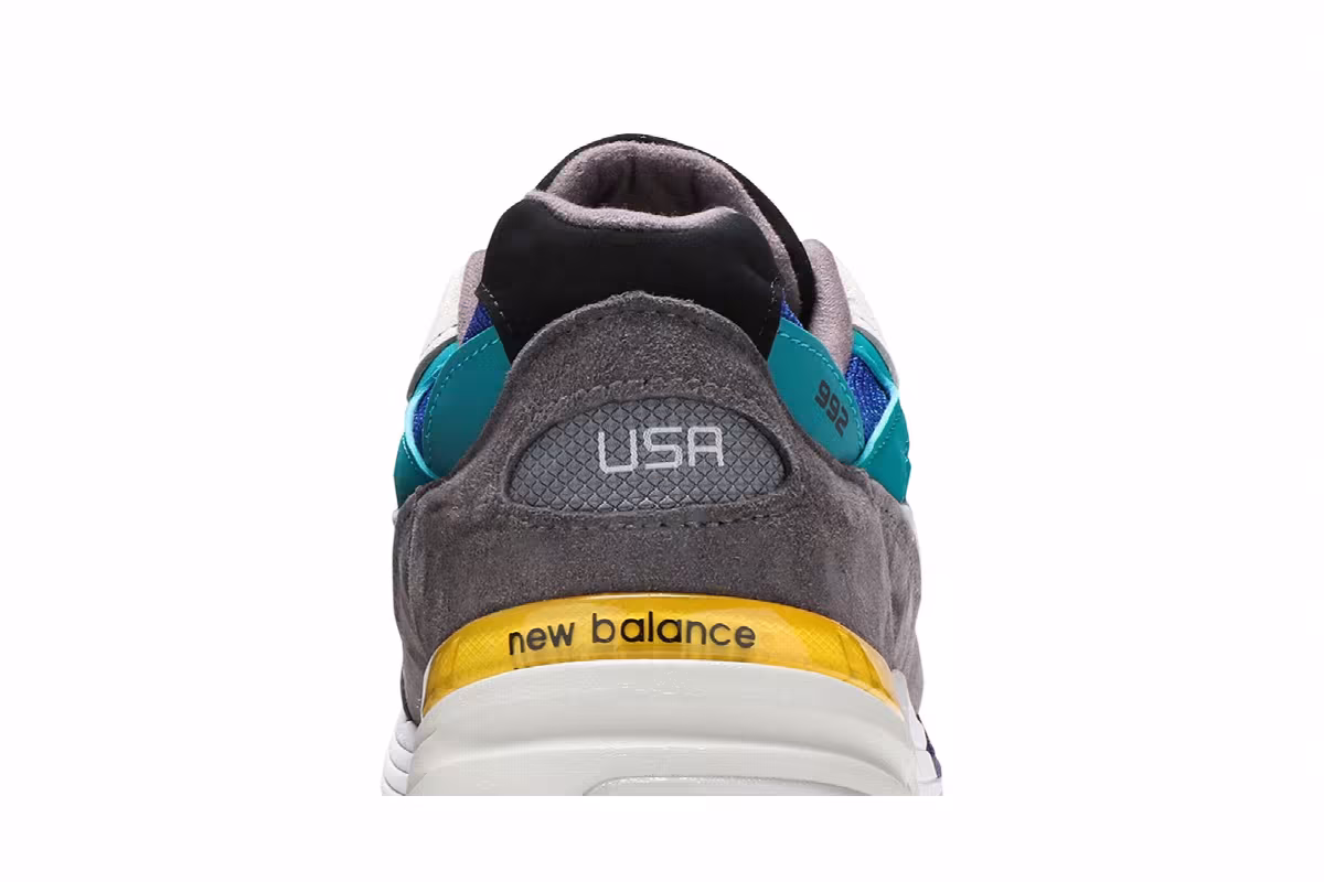 New Balance 992 Made in USA Colorblock, view 8
