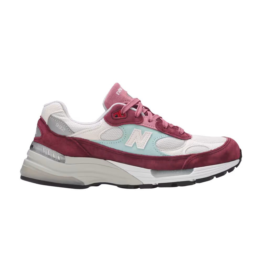 Kith x New Balance 992 Made in USA Kithmas Collection - Burgundy Reef