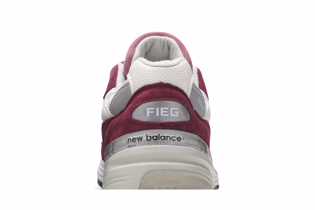 Kith x New Balance 992 Made in USA Kithmas Collection - Burgundy Reef, view 8