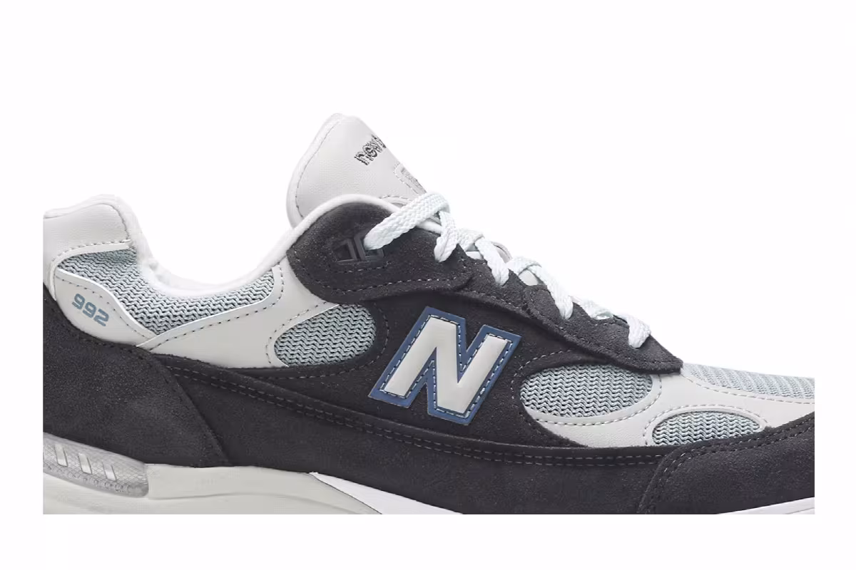 Kith x New Balance 992 Made in USA Steel Blue, view 3
