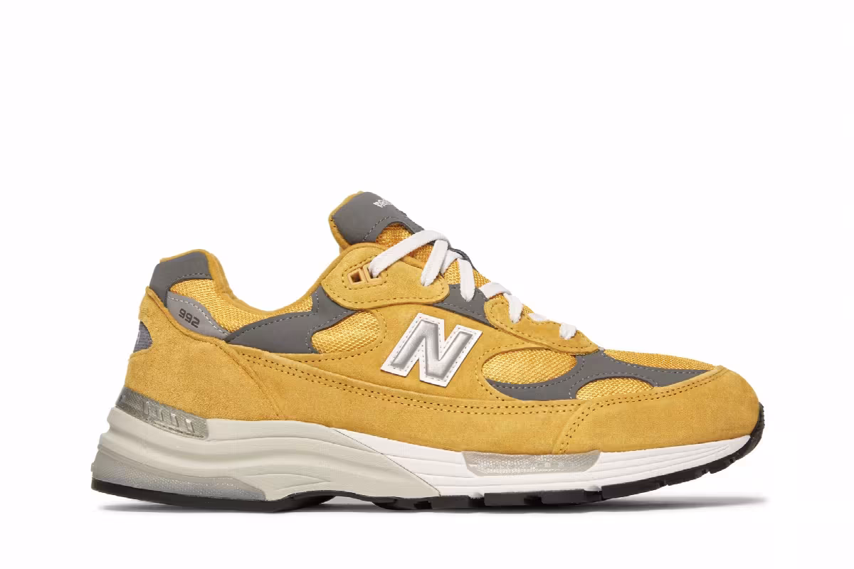 New Balance 992 Made in USA Gold Cream, view 2