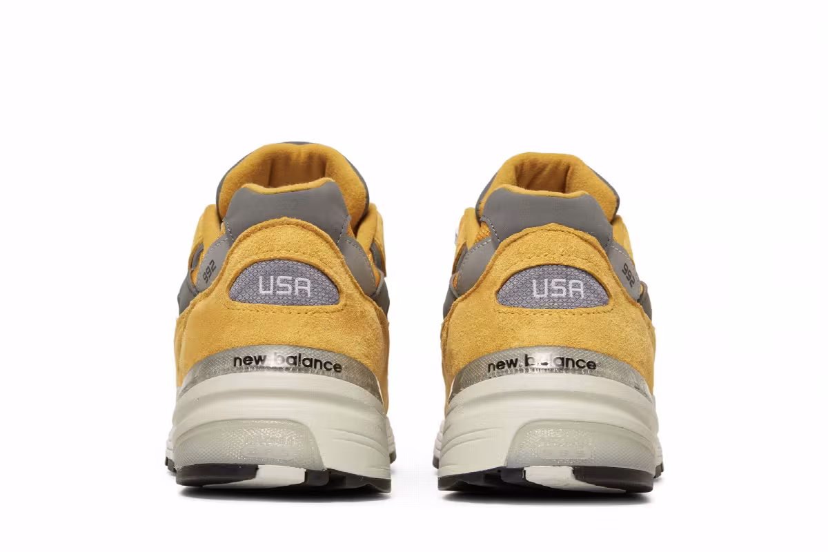 New Balance 992 Made in USA Gold Cream, view 7