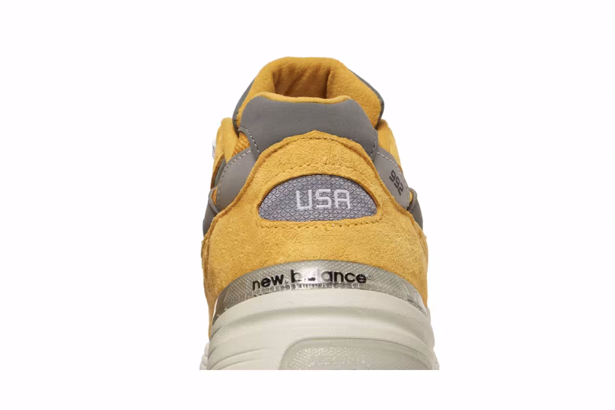 New Balance 992 Made in USA Gold Cream, view 8