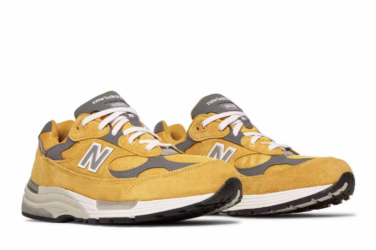 New Balance 992 Made in USA Gold Cream, view 9