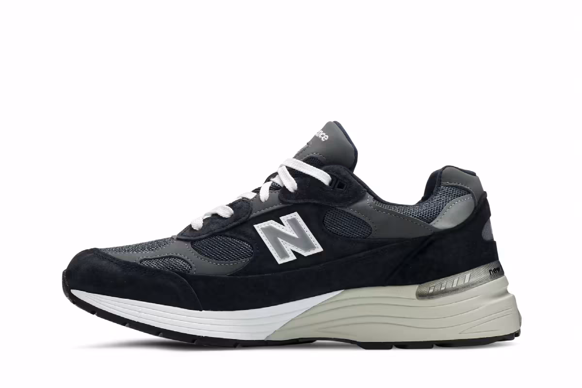 New Balance 992 Made in USA Navy Grey, view 4