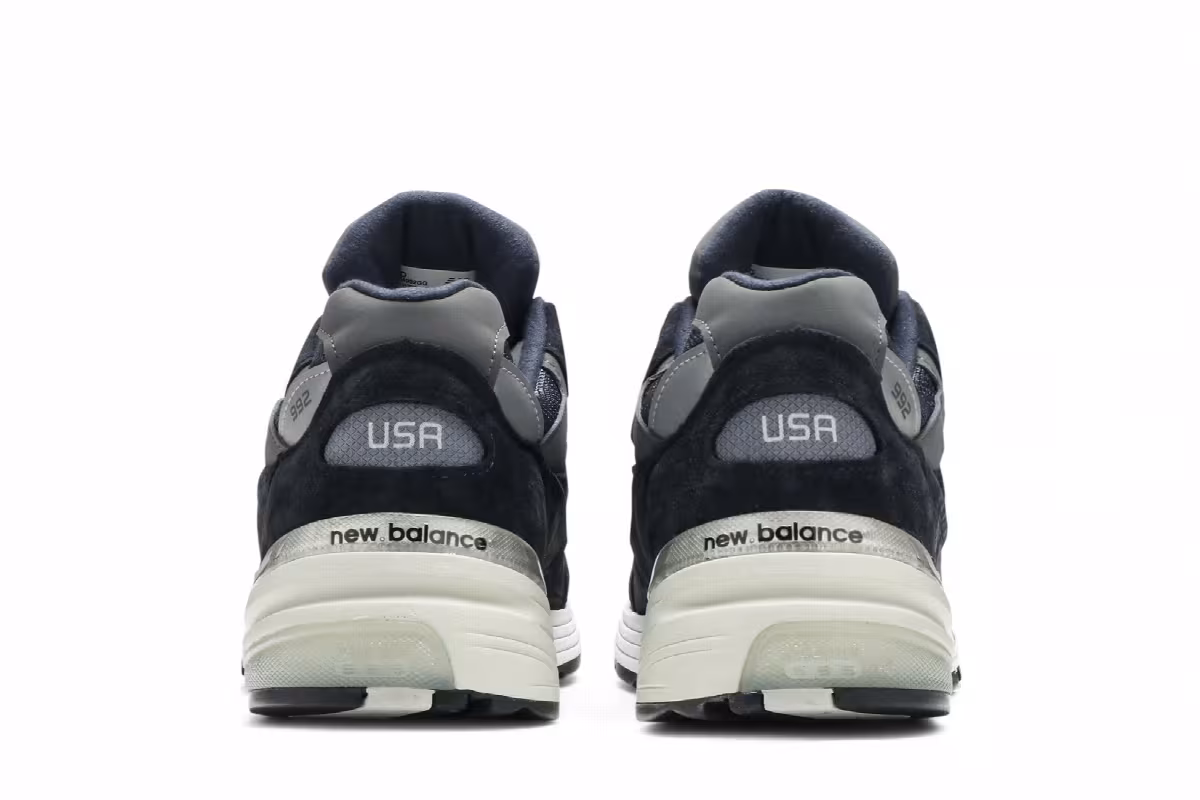 New Balance 992 Made in USA Navy Grey, view 7