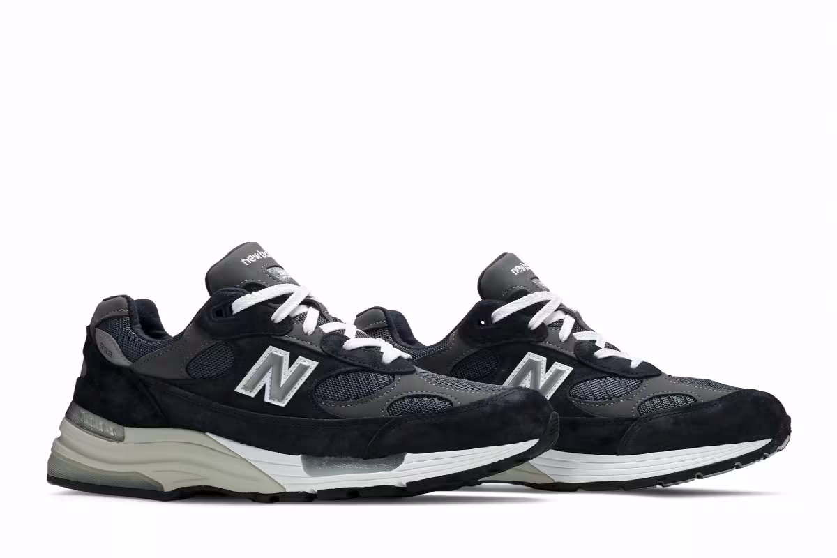 New Balance 992 Made in USA Navy Grey, view 9