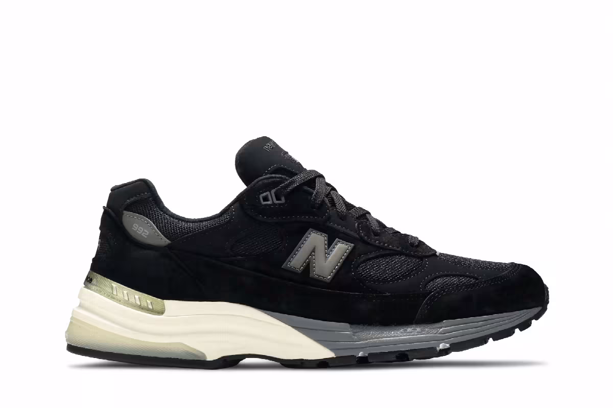 New Balance 992 Made in USA Black Grey, view 2