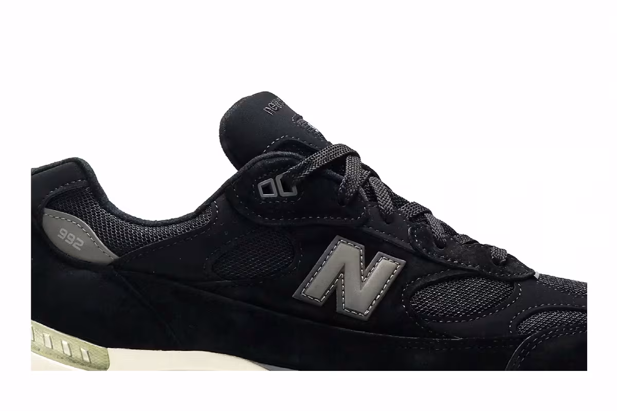 New Balance 992 Made in USA Black Grey, view 3