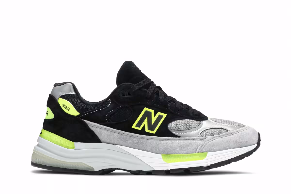 New Balance 992 Made in USA Grey Volt, view 2