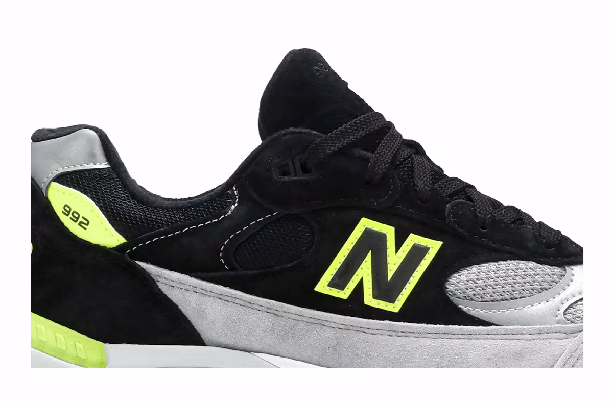 New Balance 992 Made in USA Grey Volt, view 3