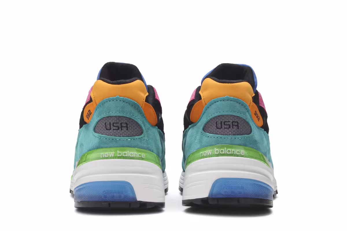 New Balance 992 Made in USA Tidepool Pink, view 7