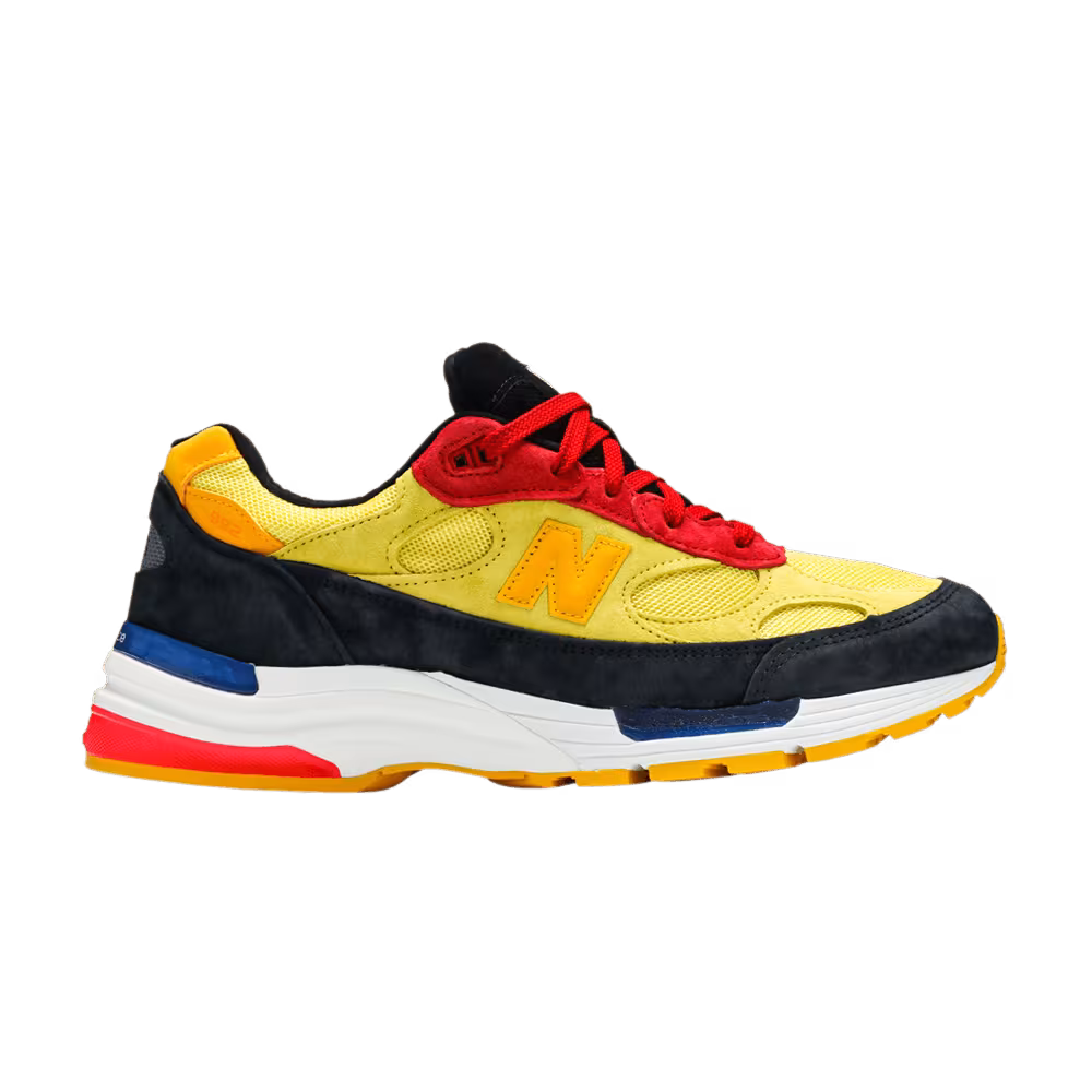 New Balance 992 Made in USA Atomic Yellow Red