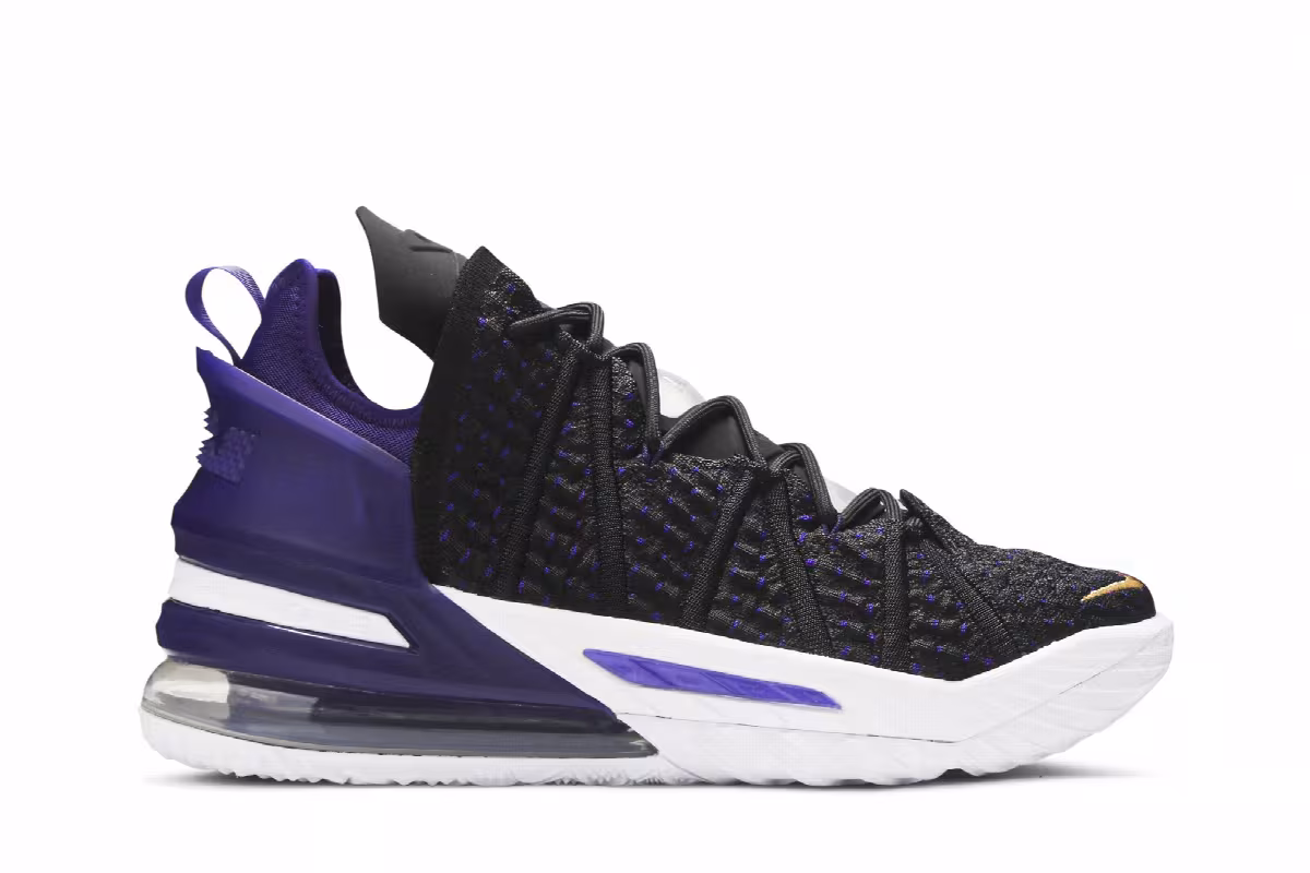 Nike LeBron 18 Lakers, view 2