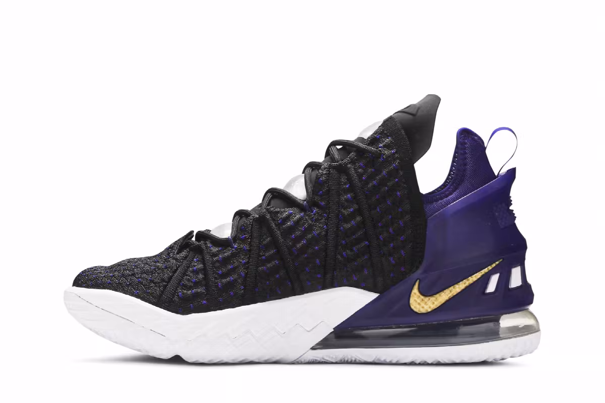 Nike LeBron 18 EP Lakers, view 4