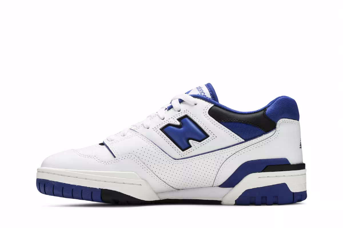 New Balance 550 White Team Royal, view 4