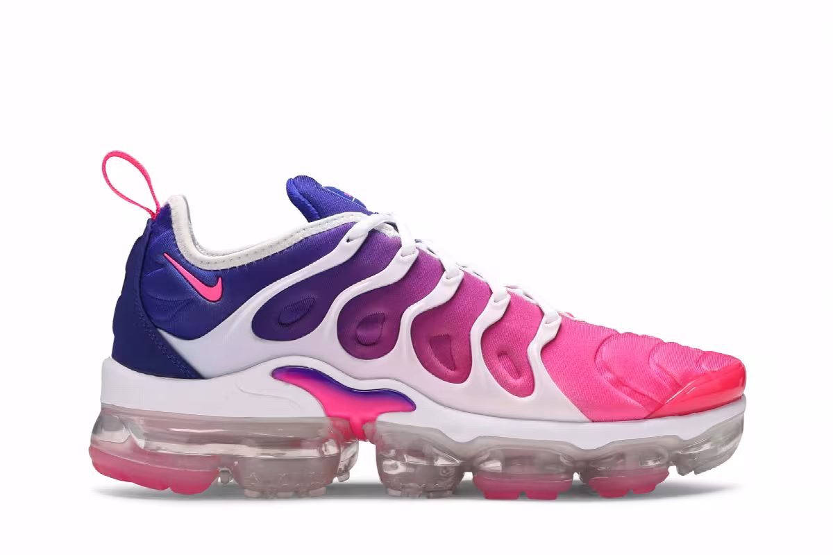Nike Women's Air VaporMax Plus Pink Purple Gradient, view 2
