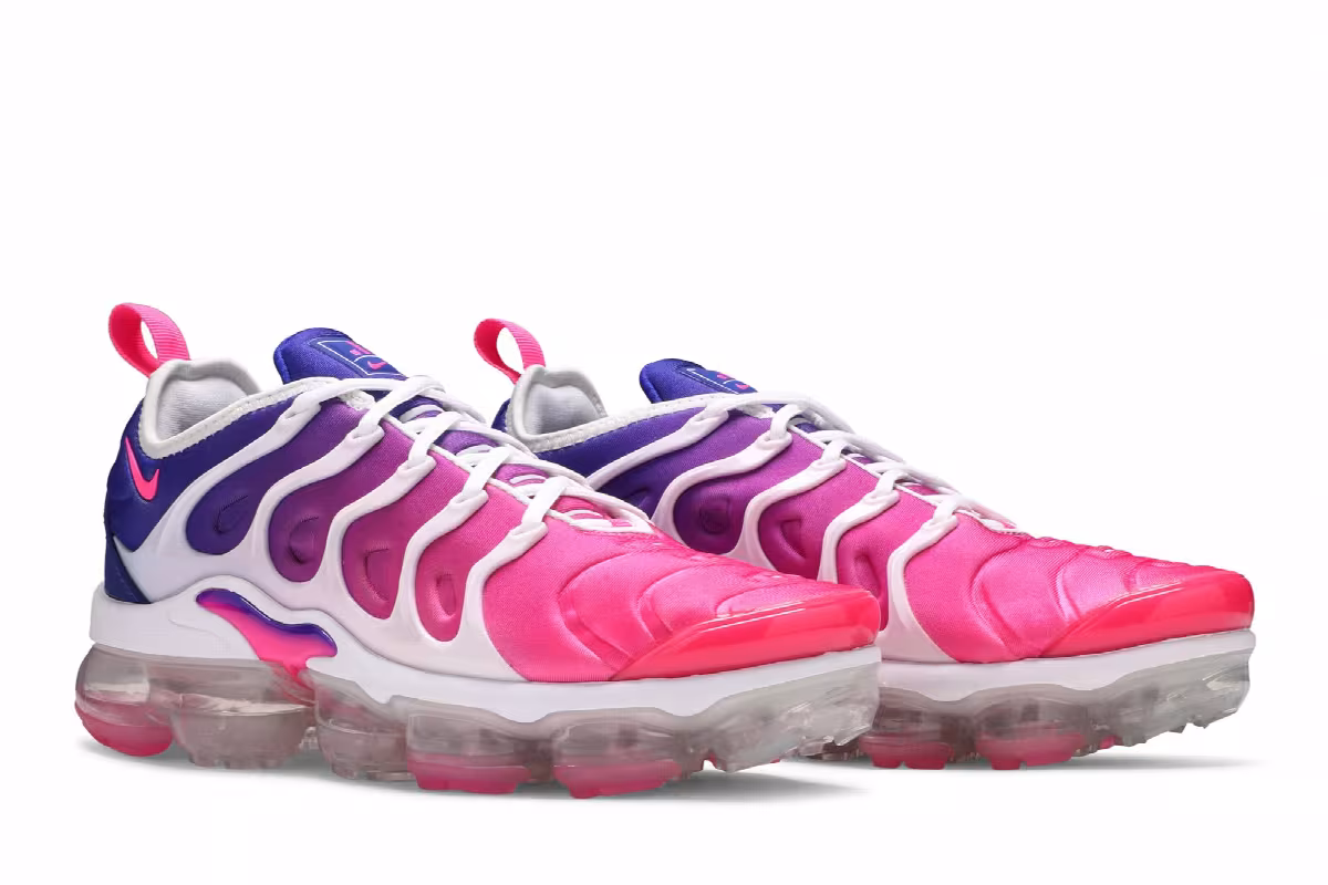 Nike Women's Air VaporMax Plus Pink Purple Gradient, view 9