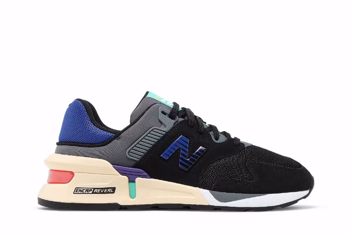 New Balance 997S Black Dazzling Blue, view 2