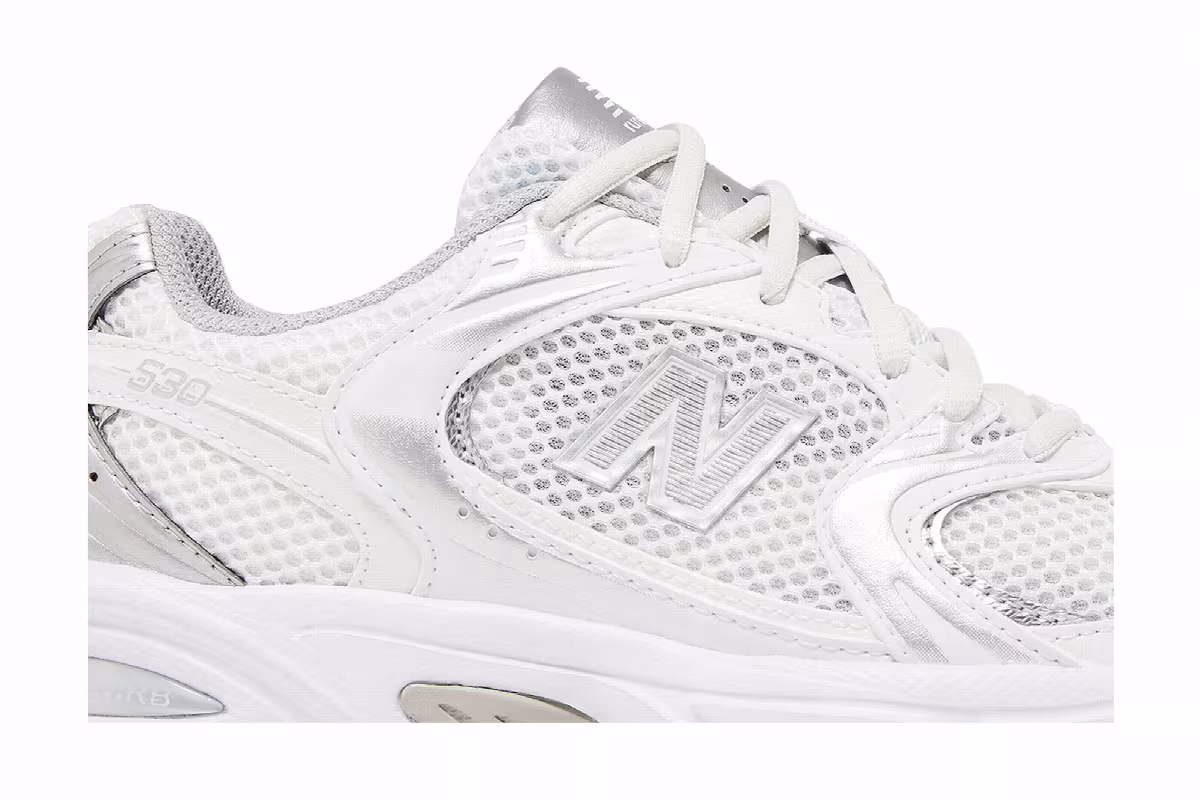 New Balance 530 White Silver, view 3
