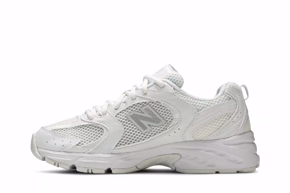New Balance 530 White Silver Metallic, view 4