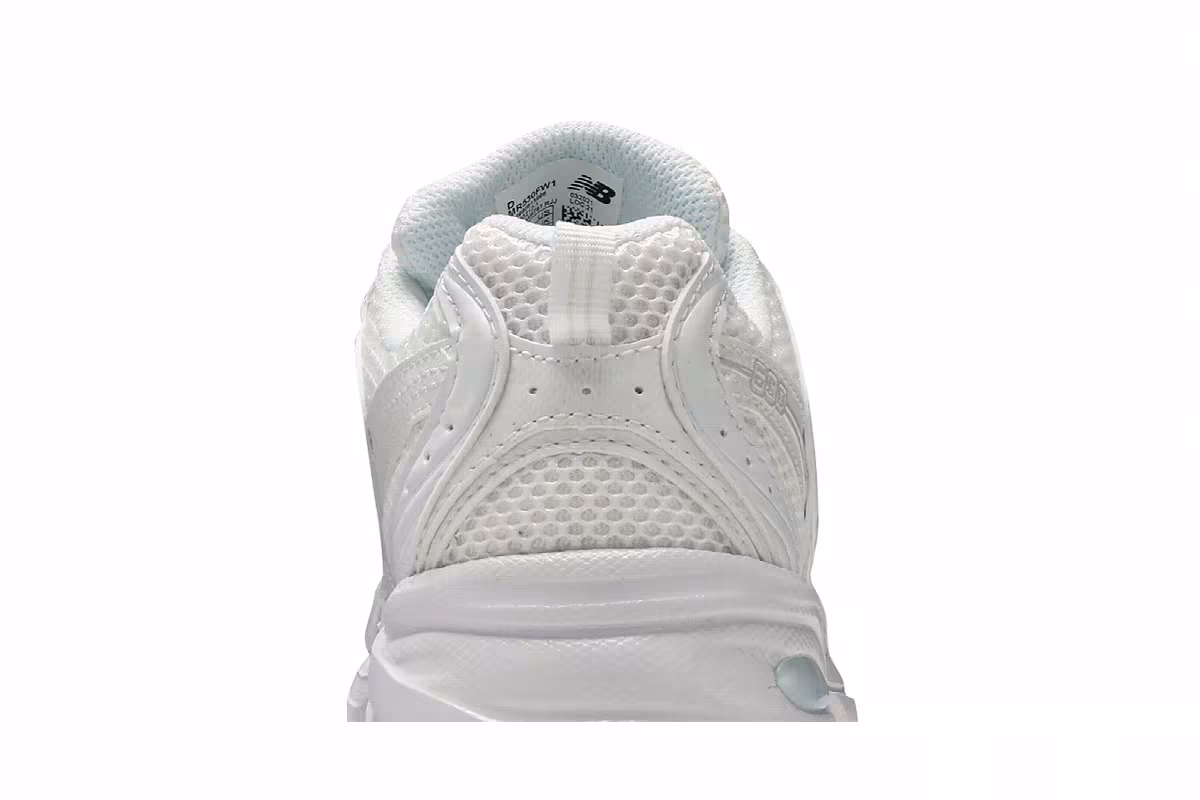 New Balance 530 White Silver Metallic, view 8