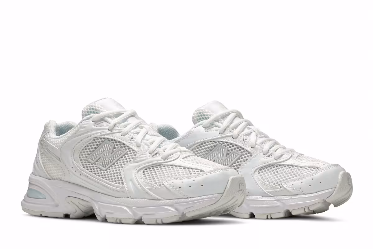 New Balance 530 White Silver Metallic, view 9