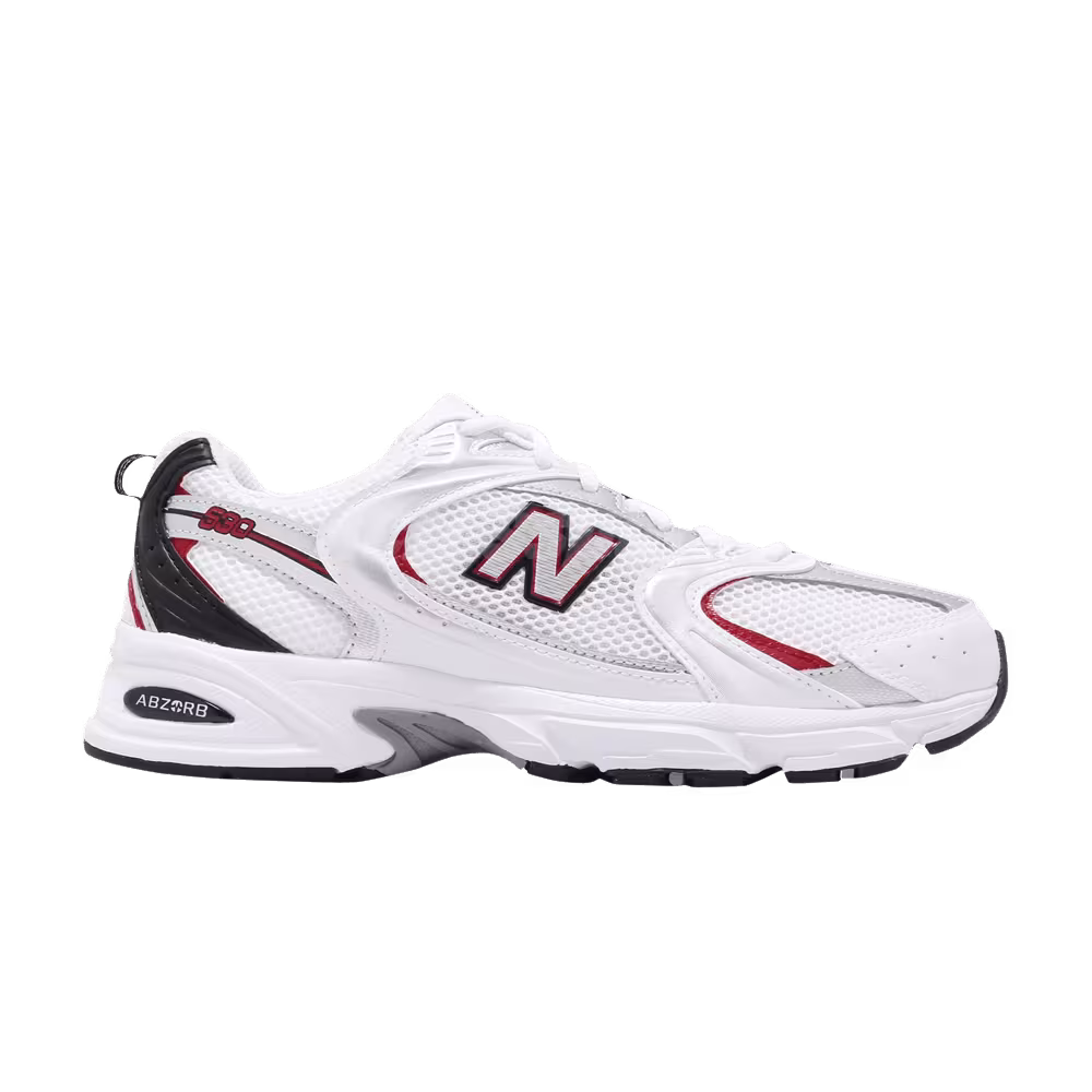 New Balance 530 White Silver Red