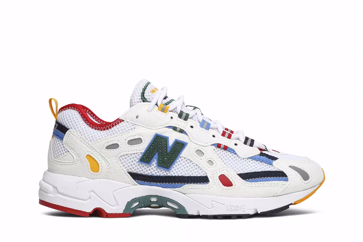 Aimé Leon Dore x New Balance 827 White, view 2