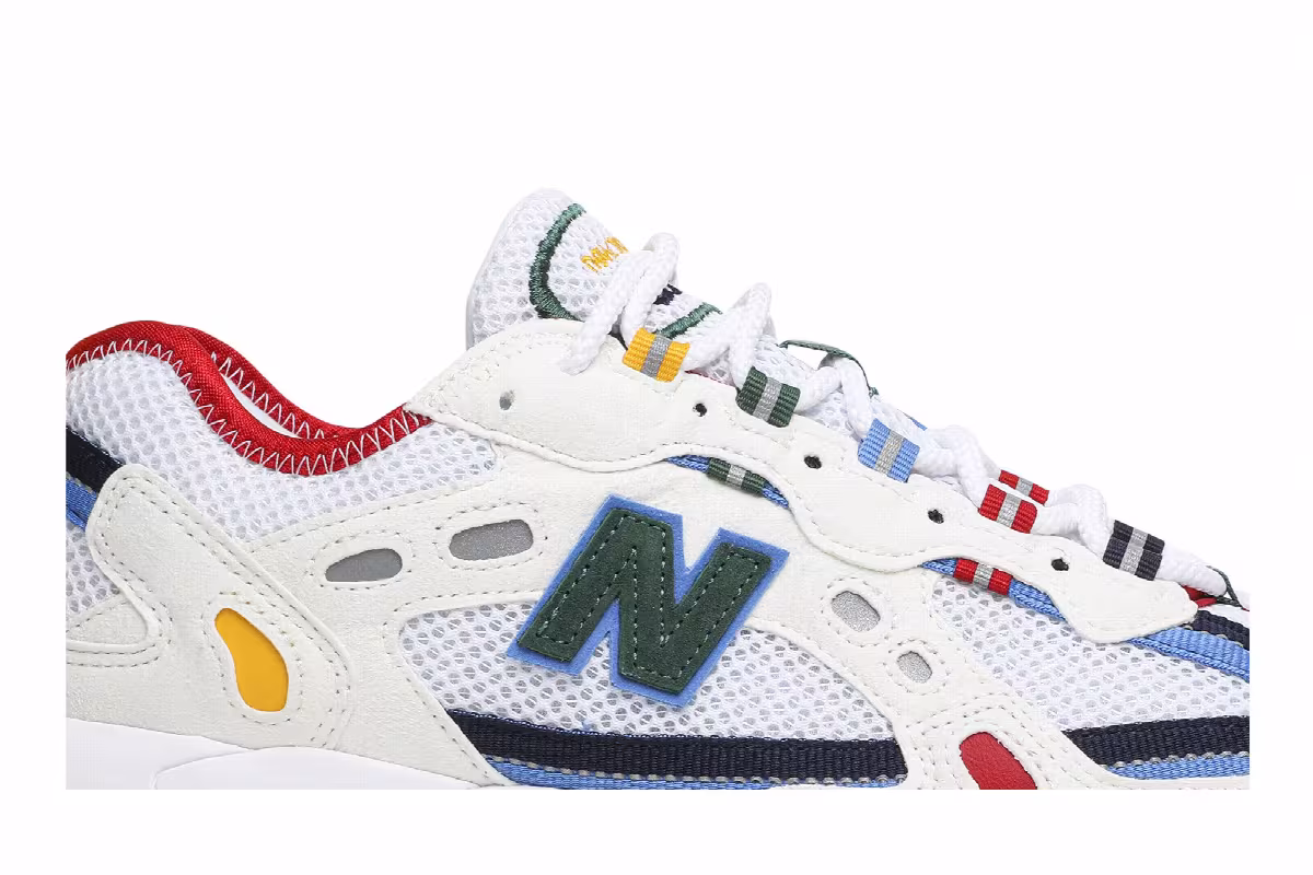 Aimé Leon Dore x New Balance 827 White, view 3