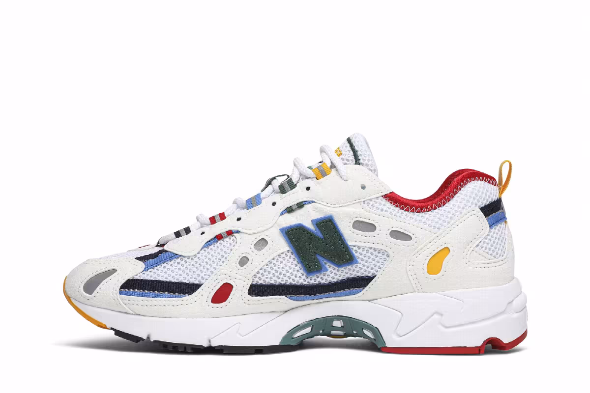 Aimé Leon Dore x New Balance 827 White, view 4