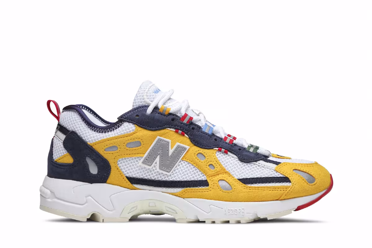 Aimé Leon Dore x New Balance 827 Yellow, view 2