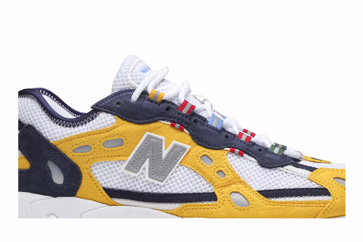 Aimé Leon Dore x New Balance 827 Yellow, view 3