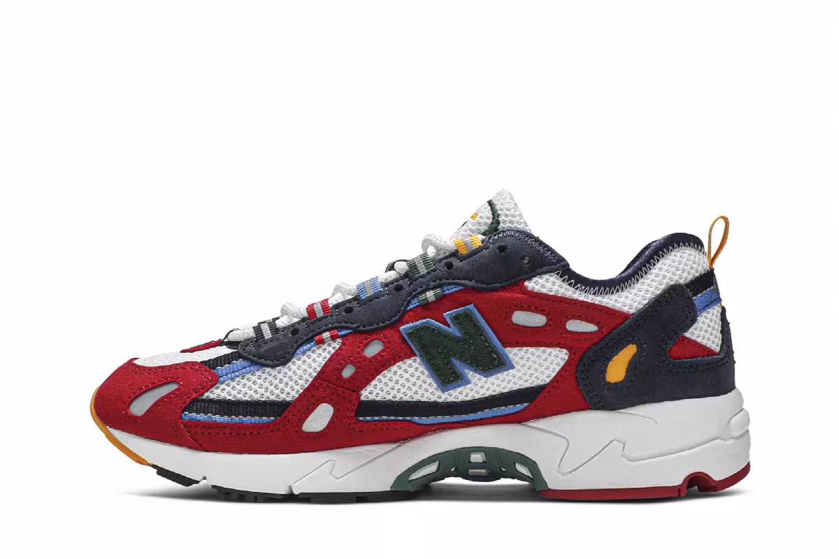 Aimé Leon Dore x New Balance 827 Red, view 4