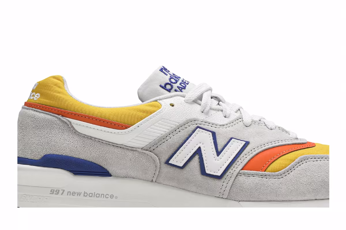 New Balance 997 Made In USA Grey Orange, view 3