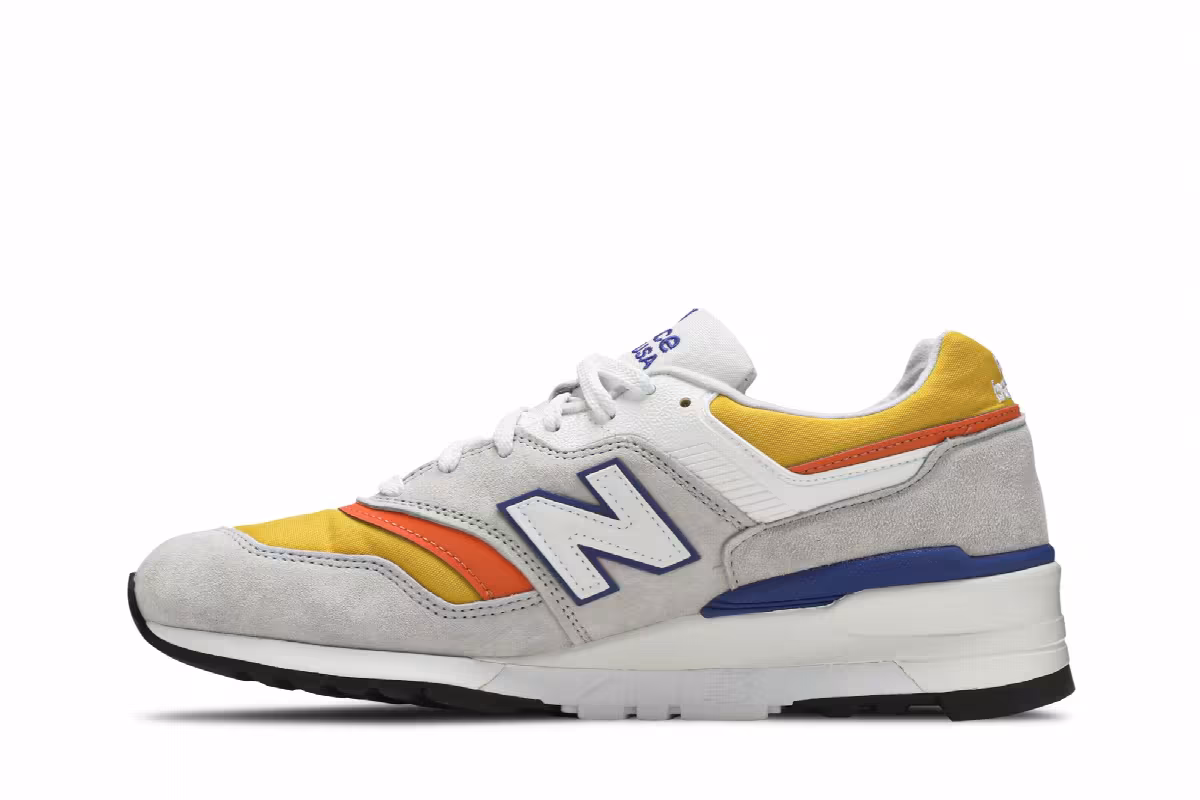 New Balance 997 Made In USA Grey Orange, view 4