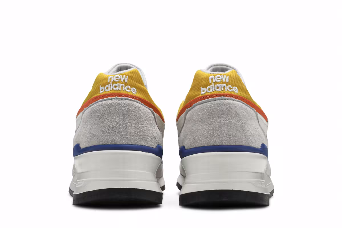 New Balance 997 Made In USA Grey Orange, view 7