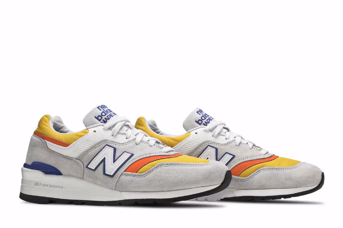 New Balance 997 Made In USA Grey Orange, view 9
