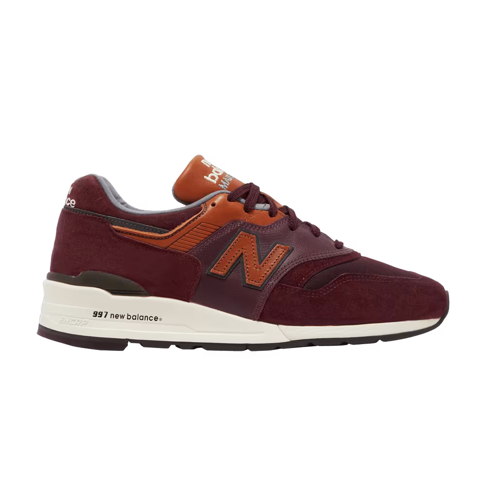 New Balance 997 Made in USA Ski Pack - Burgundy
