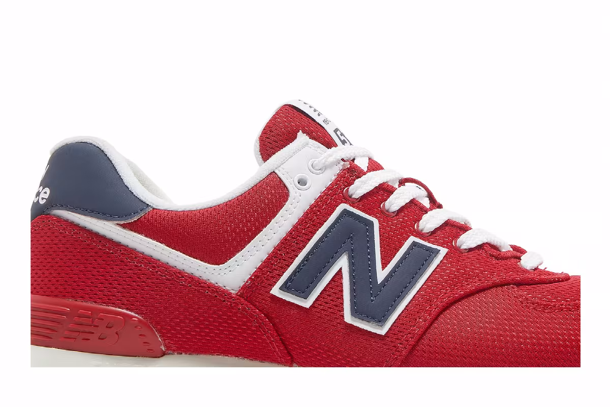 New Balance 574 Team Red Indigo, view 3