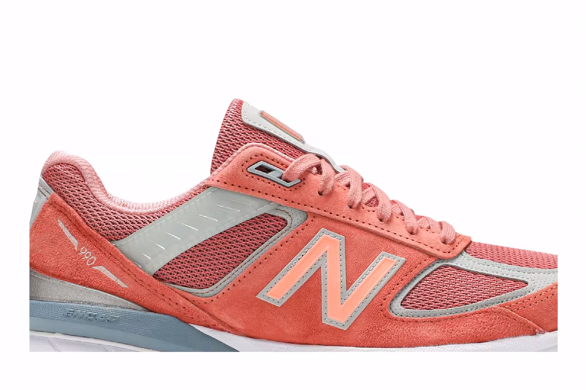 New Balance 990v5 Made In USA Sunrise Rose, view 3