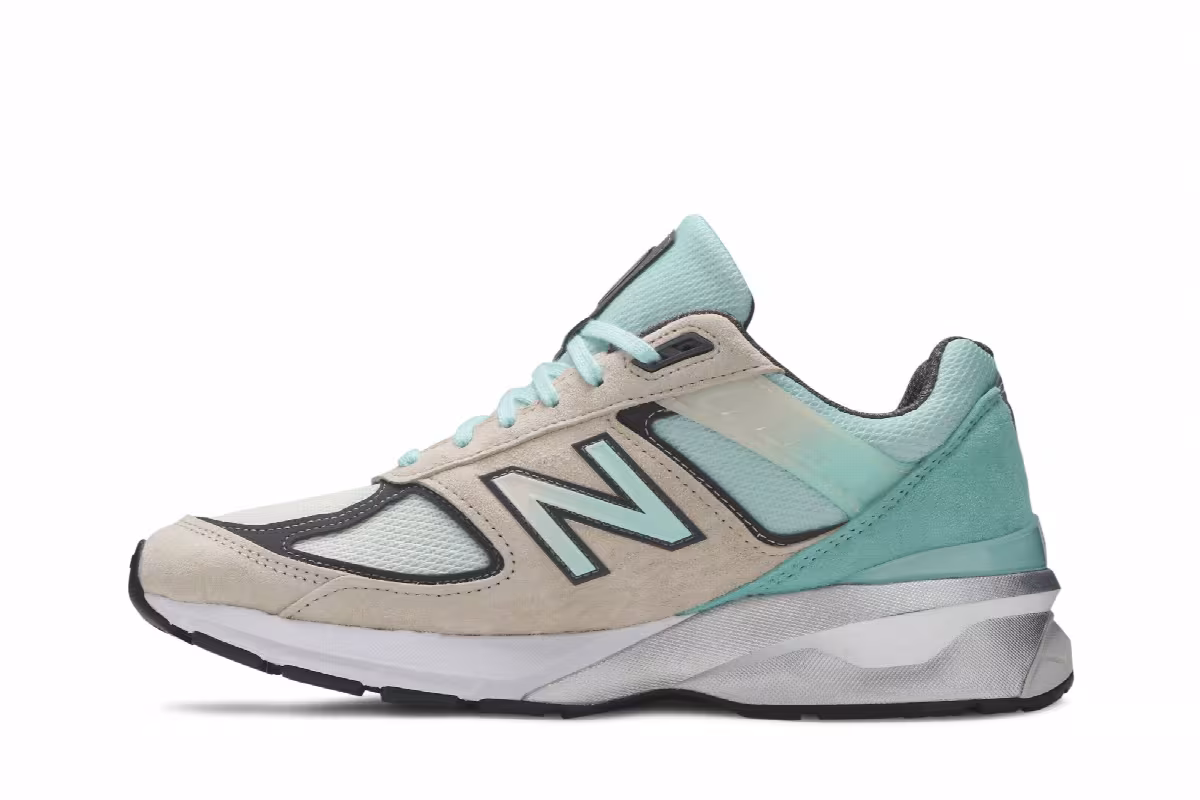 YCMC x New Balance 990v5 Made in USA Big Checks and No Stress, view 4