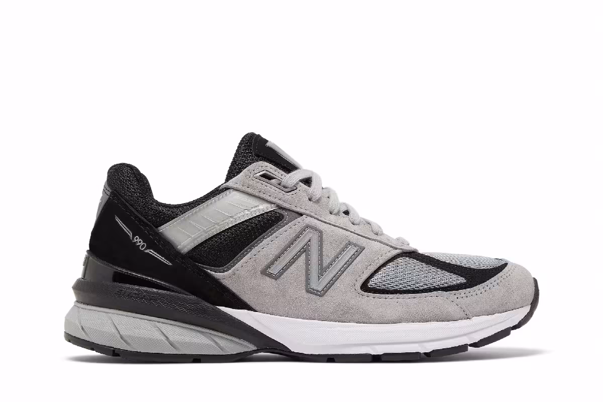 New Balance 990v5 Made In USA Kool Grey, view 2