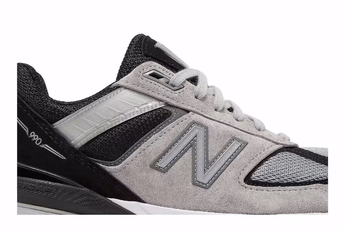 New Balance 990v5 Made In USA Kool Grey, view 3