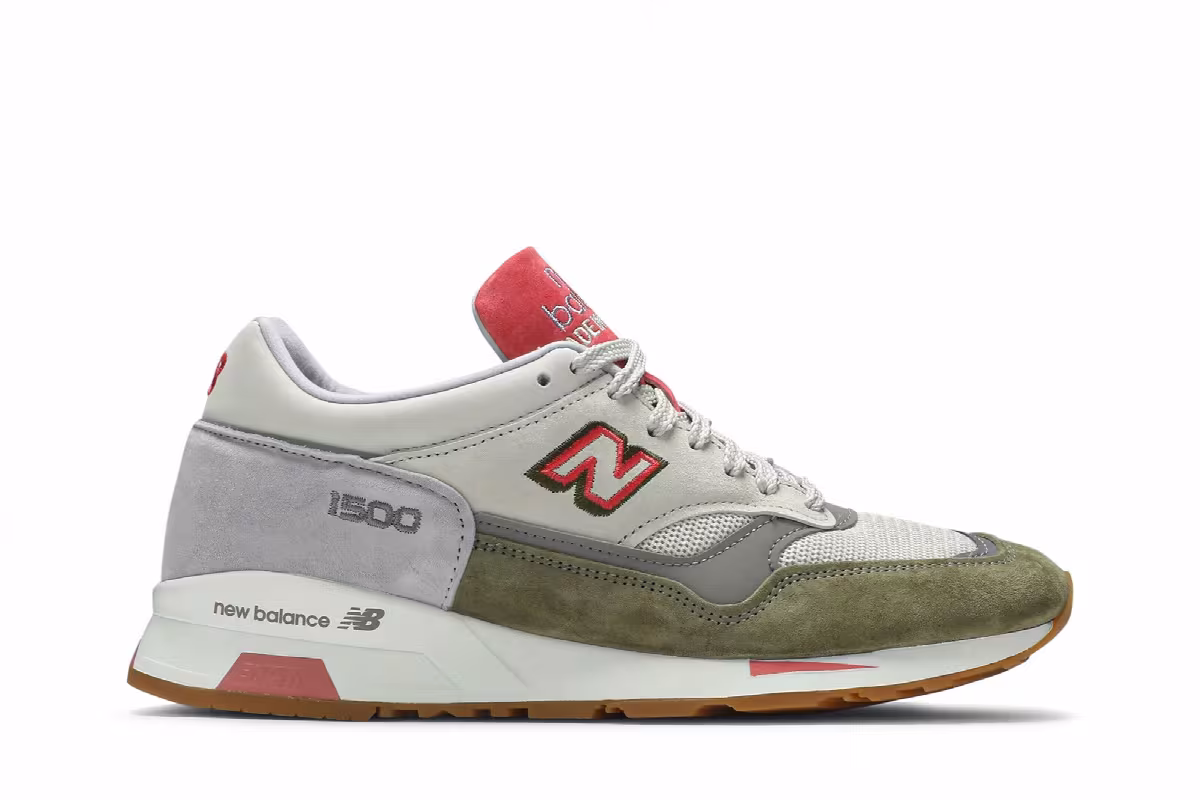 END. x New Balance 1500 Made In England Rainbow Eucalyptus, view 2