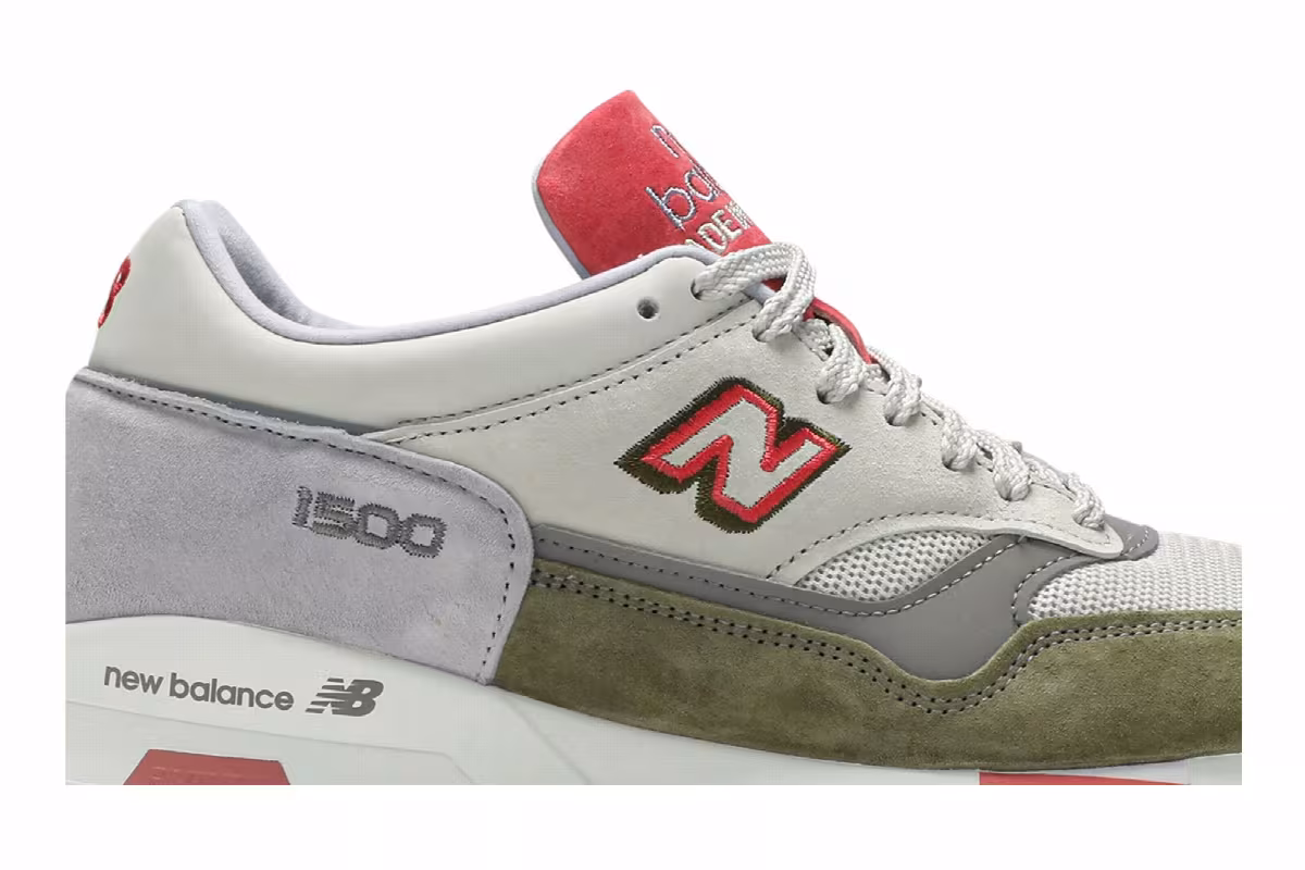 END. x New Balance 1500 Made In England Rainbow Eucalyptus, view 3