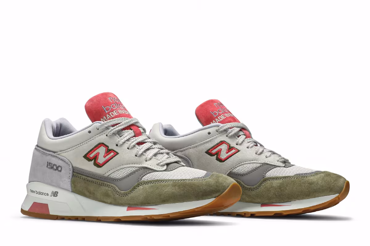 END. x New Balance 1500 Made In England Rainbow Eucalyptus, view 9