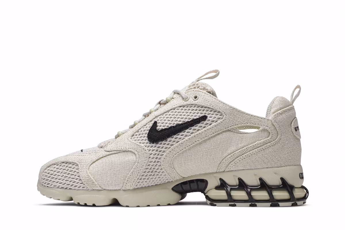 Stussy x Nike Air Zoom Spiridon Caged 2 Fossil, view 4
