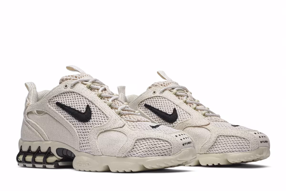 Stussy x Nike Air Zoom Spiridon Caged 2 Fossil, view 9